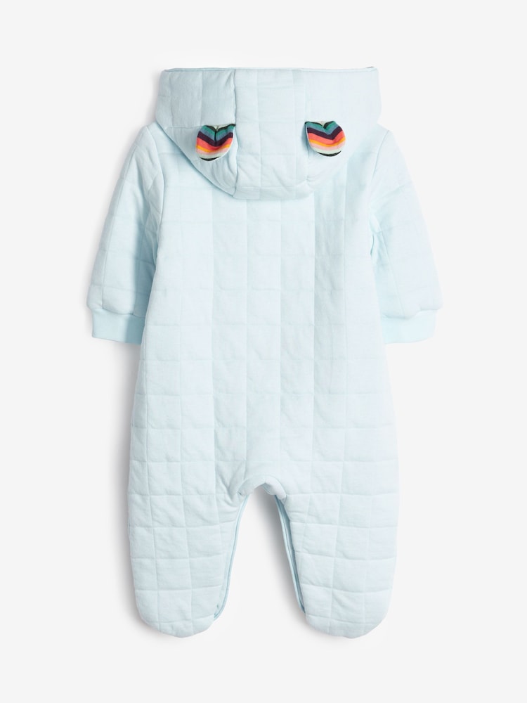 Paul Smith Junior Baby Zebra Logo Quilted All-in-One - Image 2 of 6