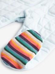 Paul Smith Junior Baby Zebra Logo Quilted All-in-One - Image 3 of 6