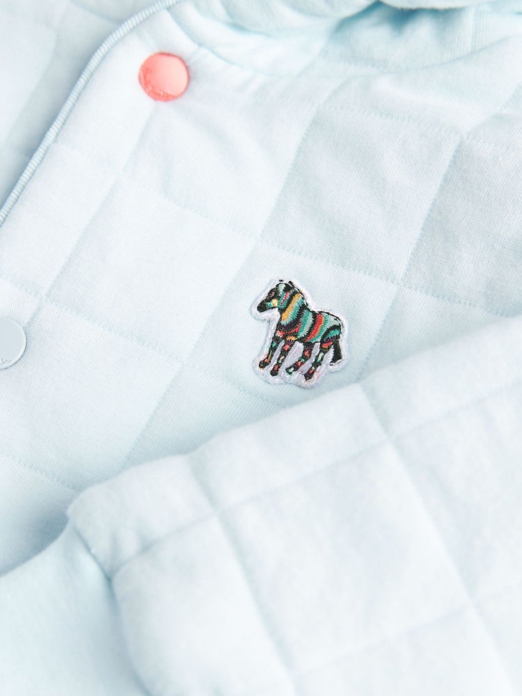 Paul Smith Junior Baby Zebra Logo Quilted All-in-One - Image 4 of 6