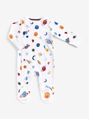 Paul Smith Baby Boys White 'Planet' Print Sleepsuit Gift Set - Image 2 of 8