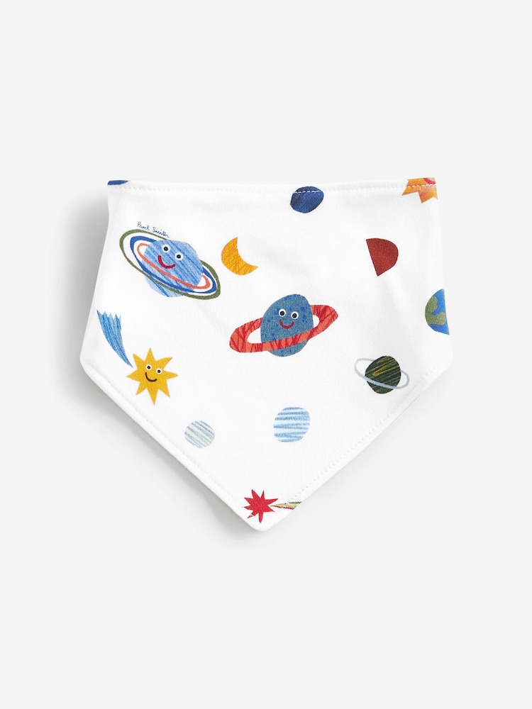 Paul Smith Baby Boys White 'Planet' Print Sleepsuit Gift Set - Image 5 of 8