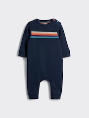 Paul Smith Baby Boys Navy 'Artist Stripe' Rompersuit - Image 1 of 4