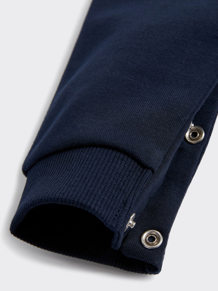 Paul Smith Baby Boys Navy 'Artist Stripe' Rompersuit - Image 4 of 4