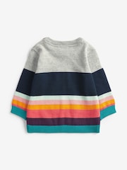 Paul Smith Junior Baby Boys 100% Cotton Stripe Knitted Artist Stripe Set with Hat - Image 3 of 7