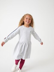 Paul Smith Junior Girls Grey 'Artist Stripe' Sweater Dress - Image 1 of 9