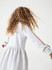 Paul Smith Junior Girls Grey 'Artist Stripe' Sweater Dress - Image 2 of 9