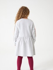 Paul Smith Junior Girls Grey 'Artist Stripe' Sweater Dress - Image 5 of 9