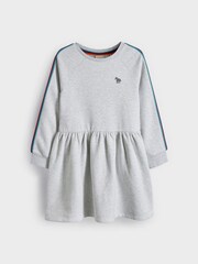 Paul Smith Junior Girls Grey 'Artist Stripe' Sweater Dress - Image 6 of 9