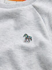 Paul Smith Junior Girls Grey 'Artist Stripe' Sweater Dress - Image 8 of 9