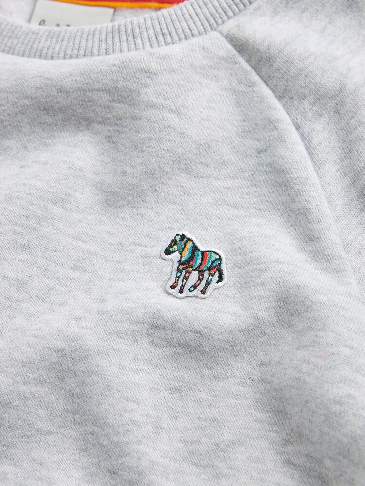 Paul Smith Junior Girls Grey 'Artist Stripe' Sweater Dress - Image 8 of 9