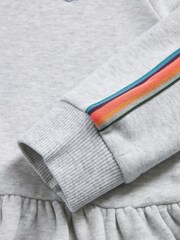 Paul Smith Junior Girls Grey 'Artist Stripe' Sweater Dress - Image 9 of 9