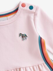 Paul Smith Baby Girl 'Artist Stripe' Ponte Dress - Image 3 of 5