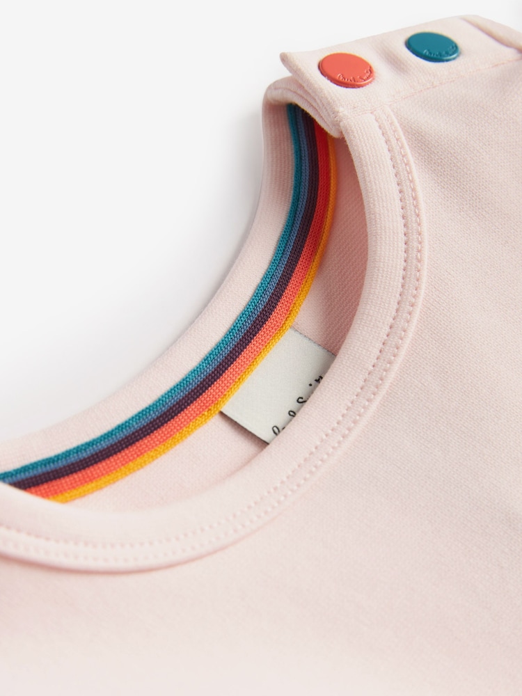 Paul Smith Baby Girl 'Artist Stripe' Ponte Dress - Image 5 of 5