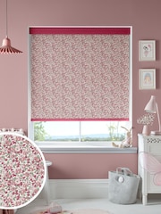 Laura Ashley Blush Pink Kids Libby Floral Made To Measure Roller Blind - Image 1 of 6