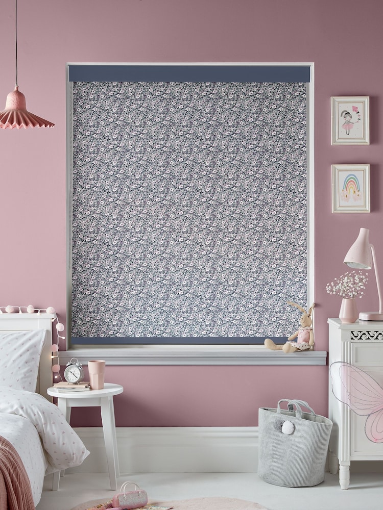 Laura Ashley Purple Libby Floral Made To Measure Roller Blind - Image 2 of 6