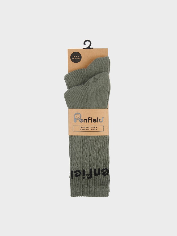 Penfield Green Intarsia Socks 2 Pack - Image 2 of 3 Penfield Green Intarsia Socks 2 Pack - Image 2 of 3