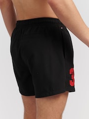 U.S. Polo Assn. Black/Red DHM Mens Player 3 Swim Shorts - Image 2 of 6