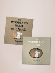 Babyblooms 100% Cotton Personalised White Rag Book and Little Grey Bunny Gift Set - Image 2 of 6