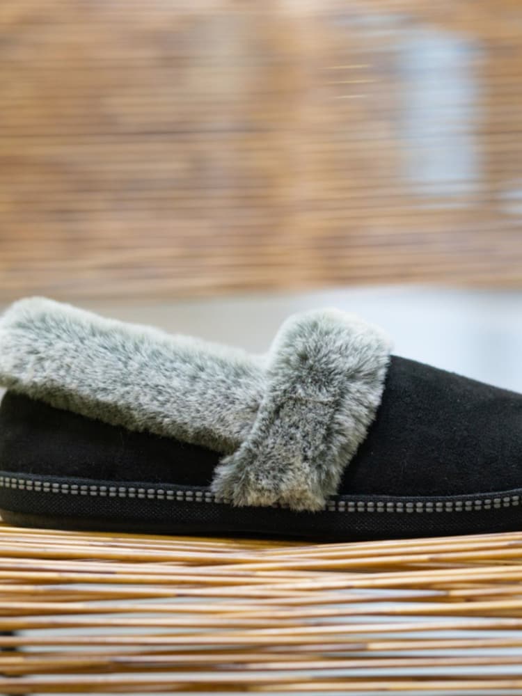 Skechers Black Cosy Campfire Team Toasty Womens Slippers - Image 5 of 5