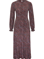 M&Co Black Ditsy Floral Midi Dress - Image 4 of 4