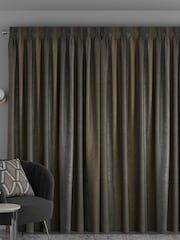Gold Metallic Stripe Made To Measure Curtains - Image 2 of 8