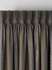 Gold Metallic Stripe Made To Measure Curtains - Image 5 of 8