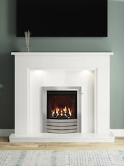 Be Modern White Madalyn Marble Fireplace Surround - Image 1 of 4