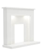 Be Modern White Madalyn Marble Fireplace Surround - Image 3 of 4