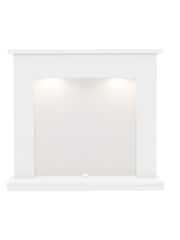Be Modern White Allensford Marble Inglenook Fireplace Surround - Image 3 of 4