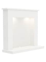 Be Modern White Allensford Marble Inglenook Fireplace Surround - Image 4 of 4