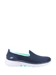 Skechers Blue GOwalk 6 Big Splash Womens Shoes - Image 1 of 4