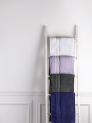 Jasper Conran London Lavender Grey Zero Twist Lightweight Soft Fast Drying 100% Cotton Towel - Image 2 of 3