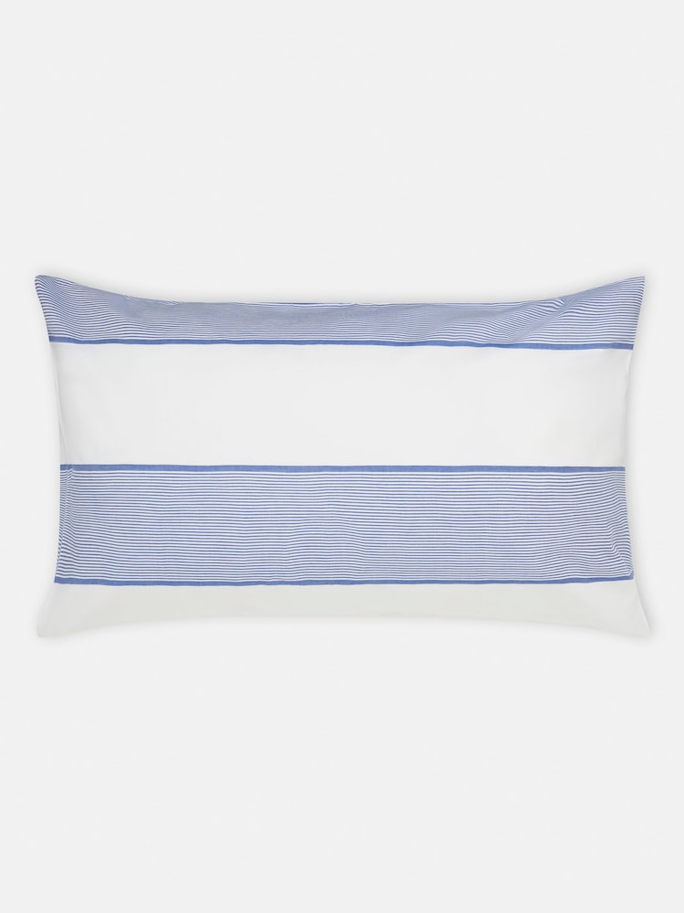Jasper Conran London Blue Woven Pinstripe 100% Cotton Double Duvet Set - Image 5 of 5 Jasper Conran London Blue Woven Pinstripe 100% Cotton Double Duvet Set - Image 5 of 5