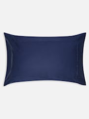 Jasper Conran London Navy Blue 500 Thread Count Satin 100% Cotton Pillowcase - Image 3 of 4
