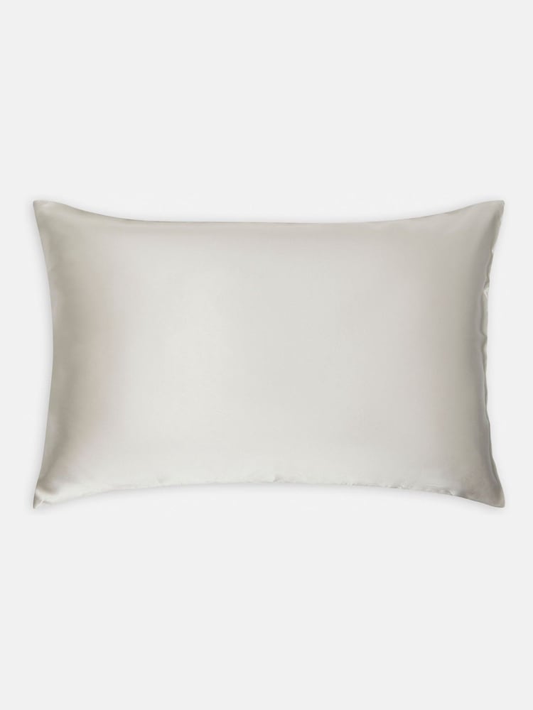 Jasper Conran London Lunar Rock Grey Silk Pillowcase - Image 2 of 6
