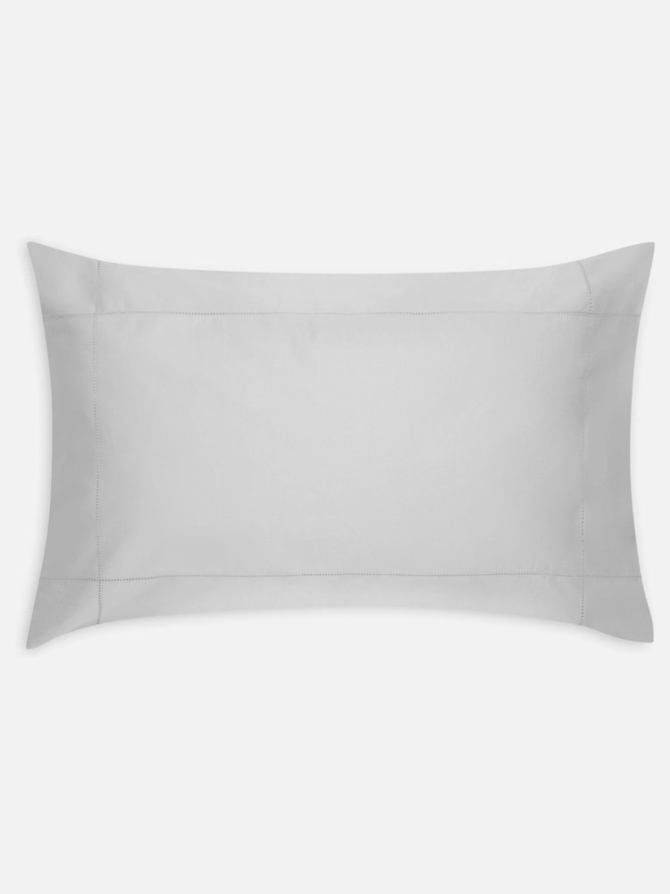 Jasper Conran London Lunar Rock Grey 500 Thread Count Satin 100% Cotton Pillowcase - Image 2 of 4