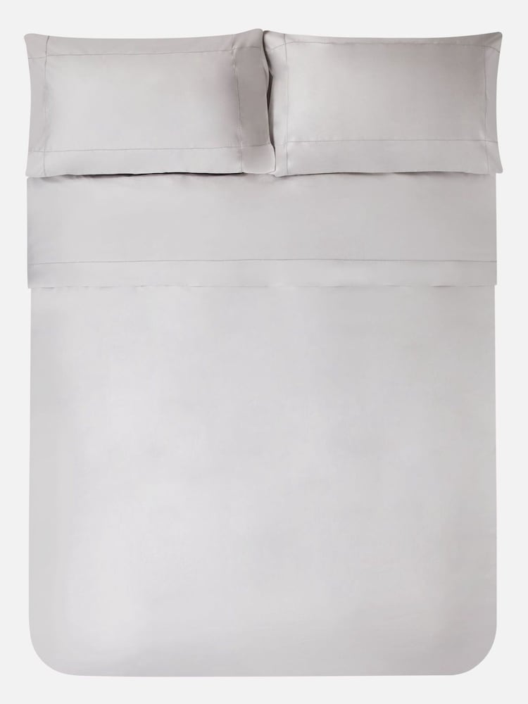 Jasper Conran London Lunar Rock Grey 500 Thread Count Satin 100% Cotton Pillowcase - Image 4 of 4