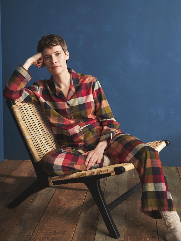 Seasalt Cornwall Natural Sailing Moon Pyjamas - Image 1 of 9