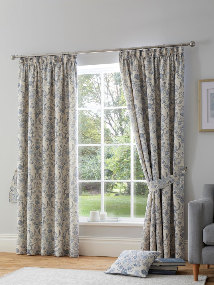 Dreams & Drapes Averie Pencil Pleat 100% Cotton Curtains - Imagem 1 de 4