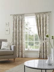 Dreams & Drapes Natural Eve Pencil Pleat 100% Cotton Curtains - Image 1 of 4