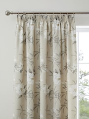 Dreams & Drapes Natural Eve Pencil Pleat 100% Cotton Curtains - Image 2 of 4