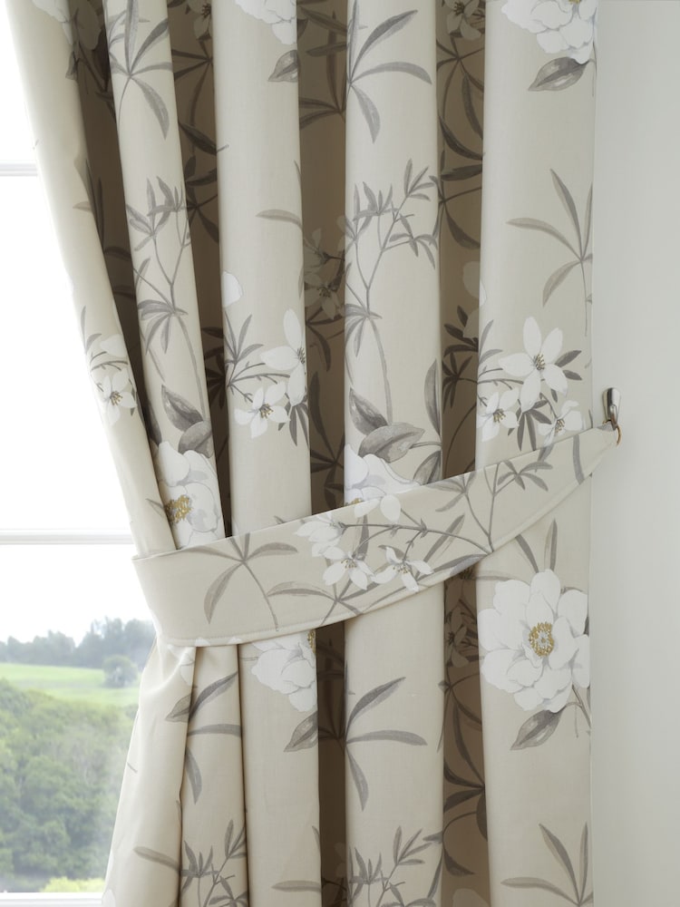 Dreams & Drapes Natural Eve Pencil Pleat 100% Cotton Curtains - Image 4 of 4