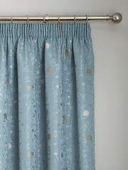 Curtina Blue Renata Pencil Pleat Curtains - Image 2 of 4