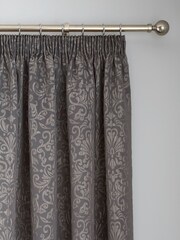 Curtina Grey Lamina Pencil Pleat Curtains - Image 2 of 4