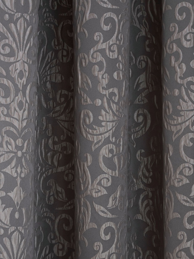 Curtina Grey Lamina Pencil Pleat Curtains - Image 4 of 4