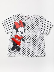 Disney Red Minnie Mouse Top, Shorts And Headband Set - Image 2 of 4