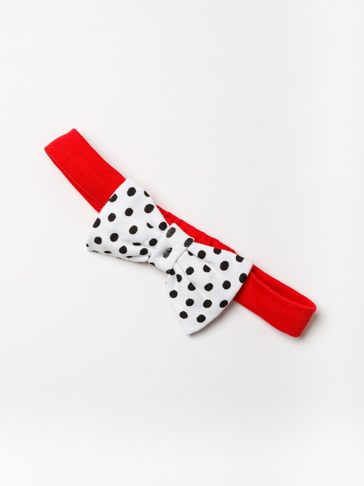 Disney Red Minnie Mouse Top, Shorts And Headband Set - Image 4 of 4