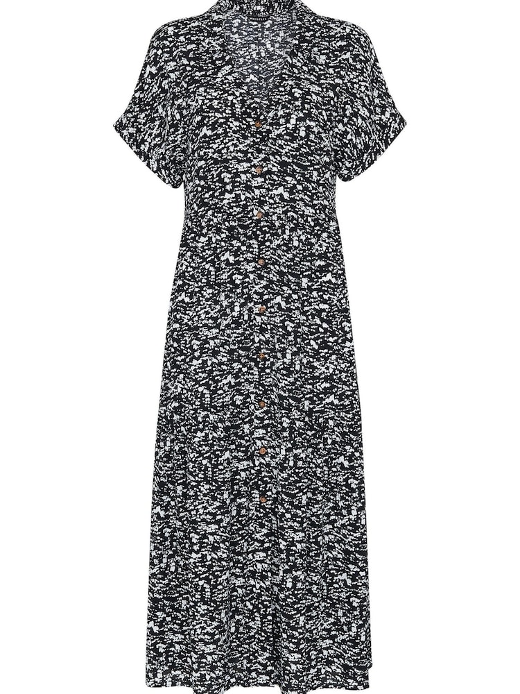 Whistles Black Abstract Smudge Tiered Dress - Image 4 of 4