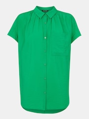 Whistles Green Button Through Nicola T-Shirt - Image 5 of 5