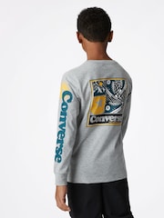 Converse Graphic Long Sleeve 100% Cotton T-Shirt - صورة 2 من 9